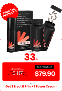 Black Friday Boost: Get 2 Erect'R Pills + 1 Power Cream – Ultimate Combo for Unbeatable Performance