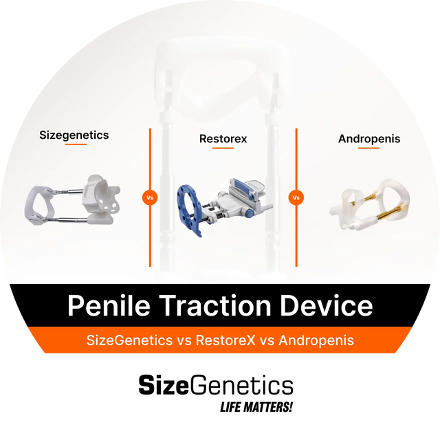SizeGenetics vs RestoreX vs Andropenis: 7-Criteria Head-to-Head Comparison