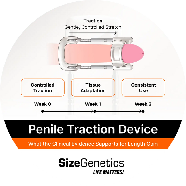 Penile Traction Device for Penile Lengthening: What the Clinical Evidence Supports for Length Gain